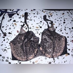 Elegant Black Lace Bra
